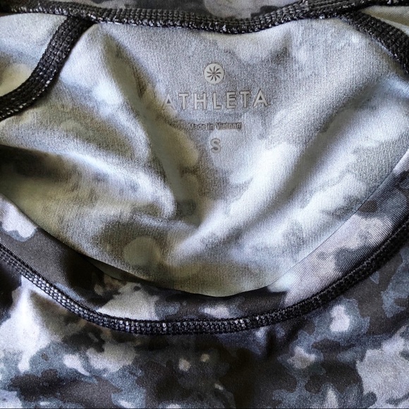 Athleta Long Sleeve Black & Gray Athletic Top S - Picture 2 of 7
